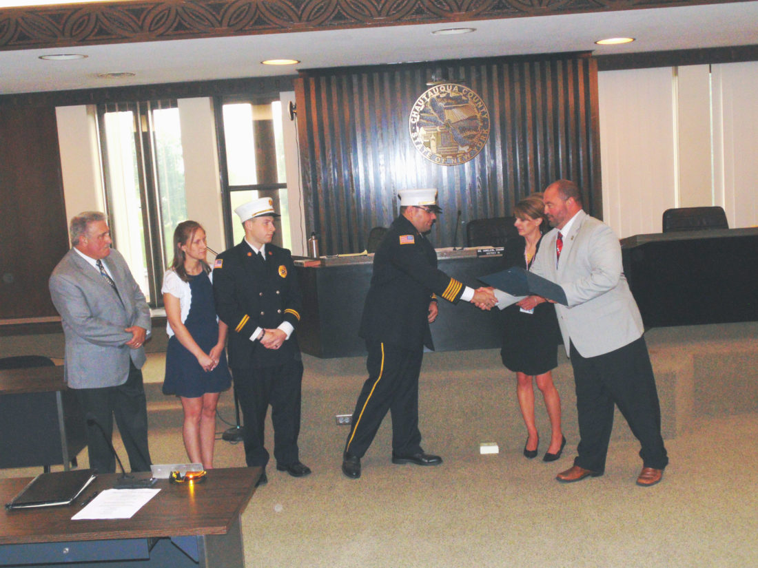 Fire Companies, Officials Honored For Work During Falconer Fire News, Sports, Jobs Post Journal